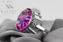 Vintage Jewlery Ring Amethyst Sterling silver 925 vrc043s